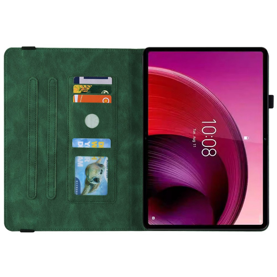 θήκη για το Lenovo Tab M11, Butterfly, πράσινη
