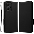 Θήκη με πτερύγιο για Xiaomi Redmi Note 12 5G / POCO X5 5G, Wallet Litchi Magnet, μαύρη