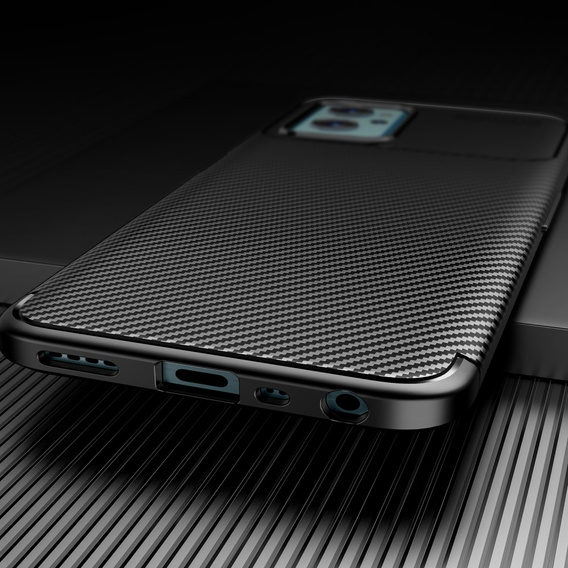 Θήκη για Realme 9i / Oppo A96 / Oppo A36, Carbon Gel, μαύρη