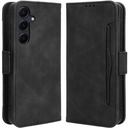 Θήκη με πτερύγιο για Samsung Galaxy A55 5G, Card Slot, μαύρη