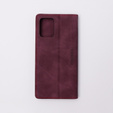 Θήκη για Motorola Moto E13 4G, ERBORD Vintage, πορτοφόλι με πτερύγιο, κόκκινη