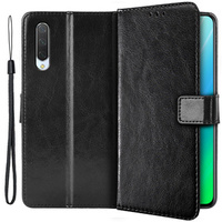 Θήκη με πτερύγιο για Xiaomi Mi 9 Lite, Crazy Horse Wallet, μαύρη