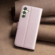 Θήκη με πτερύγιο για Samsung Galaxy A25 5G, BINFEN Wallet, ροζ rose gold + γυαλί 9H 