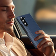 Αναδιπλούμενη θήκη για Samsung Z Fold6 5G, Smart View Wallet, σκούρο μπλε