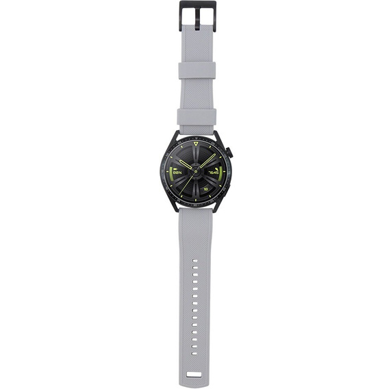 Λουράκι σιλικόνης ERBORD Universal 22mm, Dual Color, γκρι / μαύρη / μαύρη αγκράφα