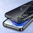 Θήκη για Samsung Galaxy A15 4G/5G, Electro MagSafe, μαύρη + Γυαλί για την οθόνη