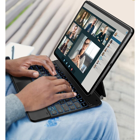 Θήκη πληκτρολογίου Dracool για iPad Air 13" 2024 (6 gen.) / Pro 12.9" 2022/2021/2020 (6/5/4 gen.), μαύρο