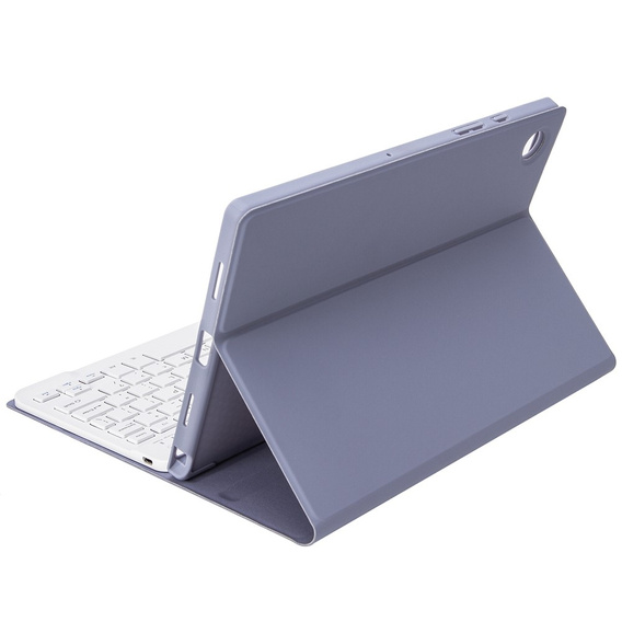 Θήκη + πληκτρολόγιο Samsung Galaxy Tab S6 Lite P610/P615 / S6 Lite 2022 10.4, Pen Slot, μωβ