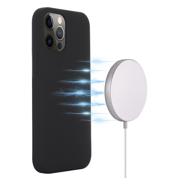 Θήκη για iPhone 13 Pro, Silicone MagSafe, μαύρη