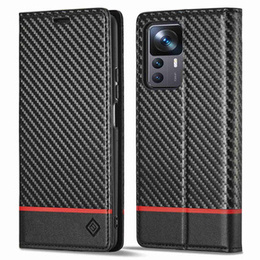 Θήκη με πτερύγιο για Xiaomi 12T / 12T Pro, LC.IMEEKE, μαύρη