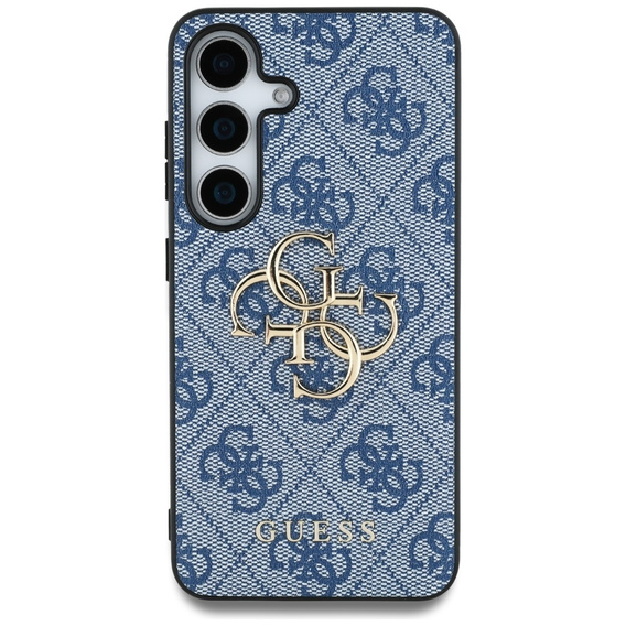 GUESS Θήκη για Samsung Galaxy S25, 4G Big Metal Logo, μπλε