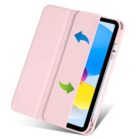 Θήκη για iPad 10.9 2022 10 Gen, Smartcase Hybrid, με χώρο για γραφίδα, ροζ