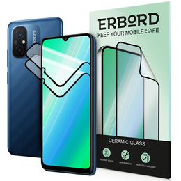 2x Κεραμικό υβριδικό γυαλί ERBORD για Xiaomi Redmi 10C / 12C