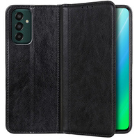 Θήκη για Samsung Galaxy M13 4G, Wallet Litchi Leather, μαύρη