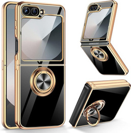 Θήκη για Samsung Galaxy Z Flip7 FE / Z Flip6, Electro Ring, μαύρη