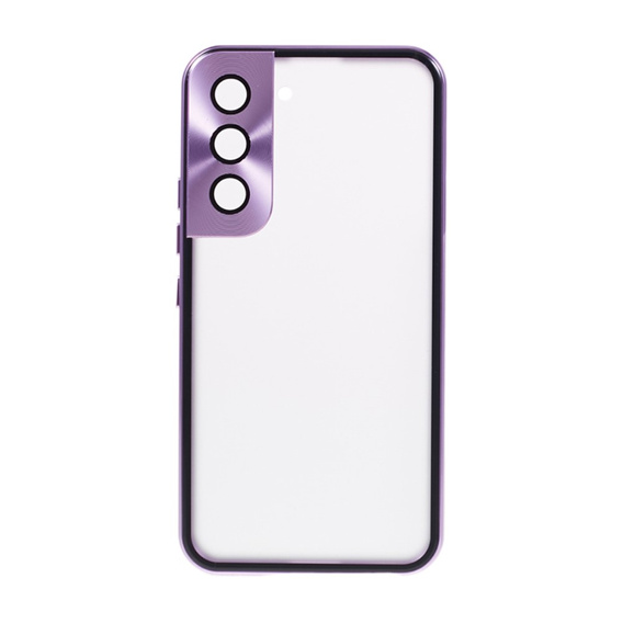 Θήκη για Samsung Galaxy S21, Magnetic Dual Glass, μωβ