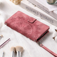 Θήκη με πτερύγιο για Xiaomi Redmi Note 13 Pro 4G / Xiaomi Redmi Note 14S / Xiaomi Poco M6 Pro 4G, Mandala, ροζ rose gold