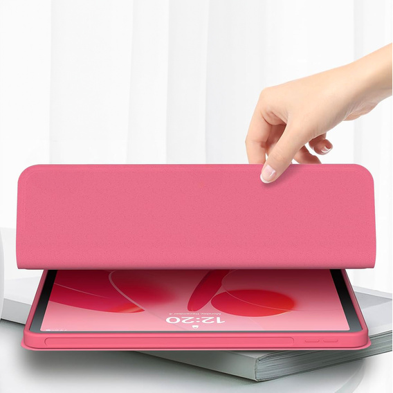 Θήκη + πληκτρολόγιο iPad 10.9 2022 10 Gen, Pen Slot, ροζ rose gold