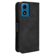 Θήκη με πτερύγιο για Motorola Moto E14, Card Slot, μαύρη