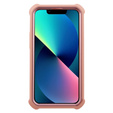 Θωρακισμένη θήκη για iPhone 13 mini, Dexnor Full Body, ροζ rose gold