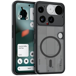 Θήκη για Nothing Phone 3 5G, για MagSafe, ERBORD Μatt Case, μαύρη