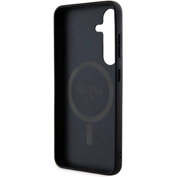 GUESS Θήκη για Samsung Galaxy S24+ Plus, 4G Ring Classic Logo, γκρι