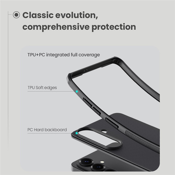 Θήκη NILLKIN Frosted Shield Pro MagSafe για Samsung Galaxy S26 Plus, μαύρη