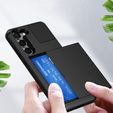 Θήκη για Samsung Galaxy S23, Sliding Card Holder, μαύρη