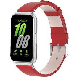 Δερμάτινο λουράκι για Samsung Galaxy Fit 3, Κόκκινο