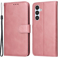 Θήκη με πτερύγιο για Samsung Galaxy A54 5G, Leather Wallet, ροζ rose gold