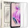 2x Μετριασμένο γυαλί για Xiaomi Redmi Note 12S, ERBORD 9H Hard Glass στην οθόνη
