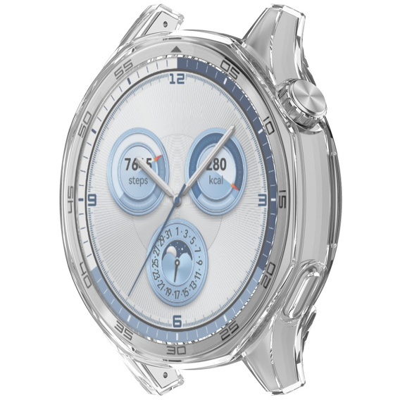 Θήκη 2σε1 με προστατευτικό οθόνης για Huawei Watch GT 5 46mm, διαφανής