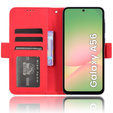 Θήκη με πτερύγιο για Samsung Galaxy A56, Card Slot, κόκκινη