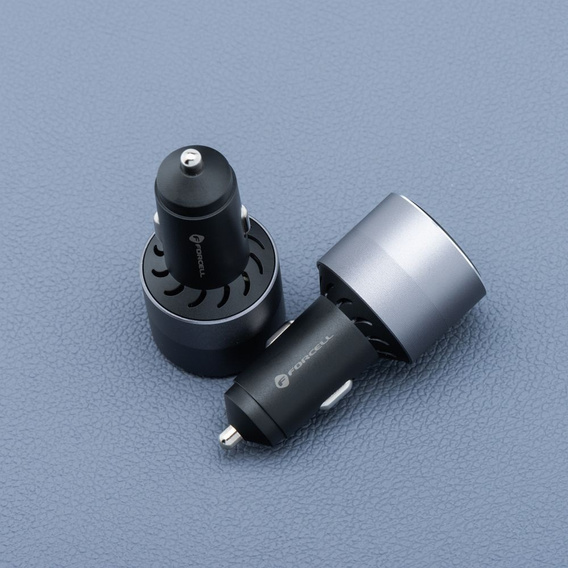 Φορτιστής αυτοκινήτου Forcell F-Energy Alu 85 W, 2 × USB-C + USB-A, PD / QC 4.0 / SFC 2.0