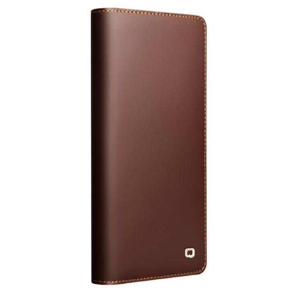 θήκη flip για Samsung Galaxy S25 Ultra, QIALINO Leather Wallet, μαύρη