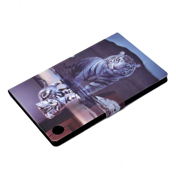 Θήκη για Samsung Galaxy Tab A9+ X210 / X215 / X216B, cat and tiger