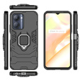 Θήκη για Realme C33, Kickstand Ring, μαύρη