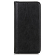 θήκη με πτερύγιο για Motorola Edge 50 Pro, Split Leather, μαύρη