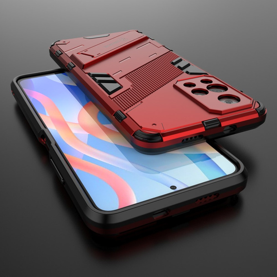 Θήκη για Xiaomi Poco M4 Pro 5G / Note 11S 5G, Military kickstand, μπλε