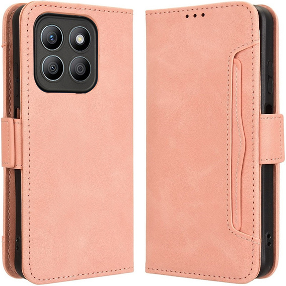 Θήκη με πτερύγιο για Motorola Moto G86 5G, Card Slot, ροζ