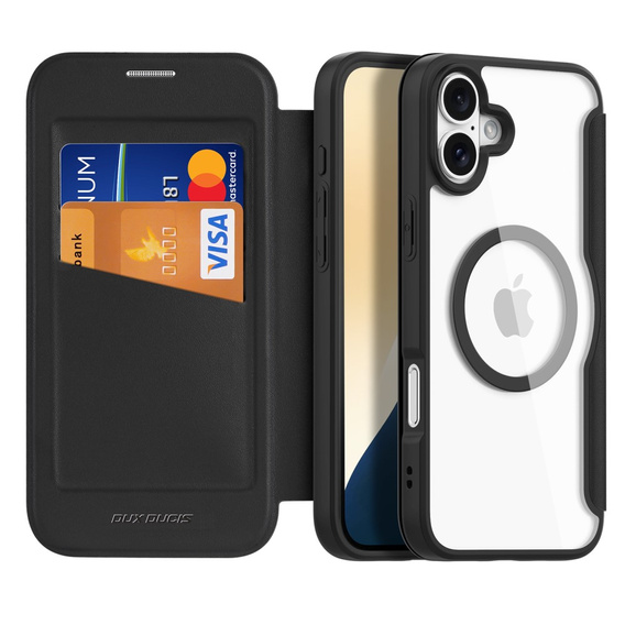 Dux Ducis Θήκη για iPhone 16 Plus, Skin X Pro, MagSafe, μαύρη