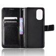 Θήκη με πτερύγιο για Motorola Moto G62 5G, Crazy Horse Wallet, μαύρη