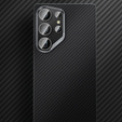 θήκη BENKS Kevlar για Samsung Galaxy S25, για MagSafe, Carbon Fiber, μαύρη