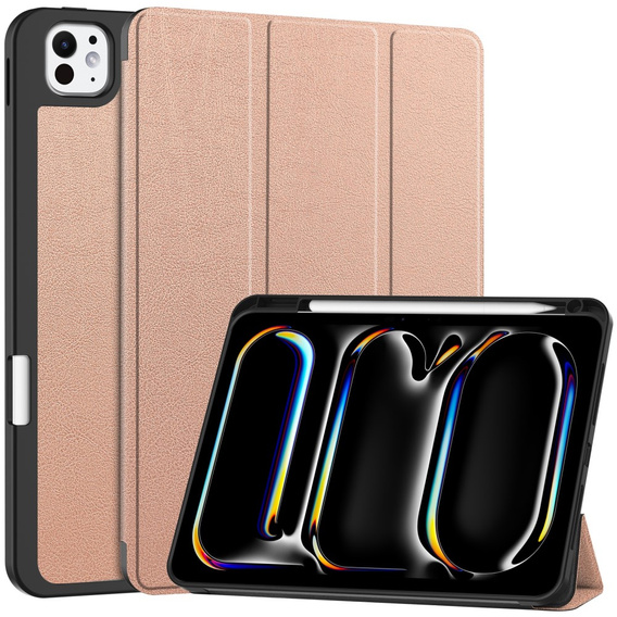 Θήκη για iPad Pro 11" 2024 (5 gen.), Smartcase με χώρο για γραφίδα, ροζ