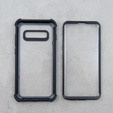 Θήκη για Samsung Galaxy S10 Plus, Dexnor Full Body Rugged, διαφανής / μαύρη