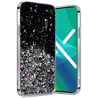 Θήκη για Samsung Galaxy S9, Glittery, μαύρη