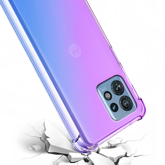 θήκη για το Motorola Edge 40 Pro, Gradient Dropproof, Μωβ / μπλε