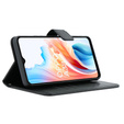 Θήκη με πτερύγιο για Oppo A38 4G / Oppo A18 4G, Crazy Horse Wallet, μαύρη