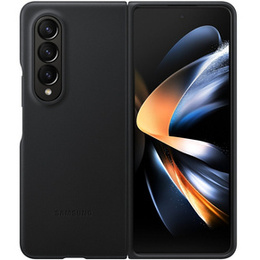 Γνήσια θήκη Samsung για Galaxy Z Fold 4, Leather Flip Cover, μαύρο