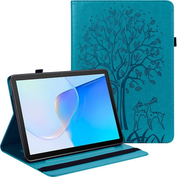 θήκη πτερύγιο για Huawei MatePad SE 10.4, tree, μπλε